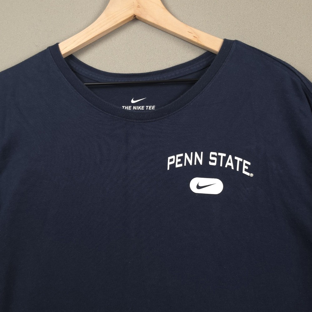 Nike Penn State Nittany Lions Long Sleeve Tee Mens XXL Navy We Are Lion Logo Tee